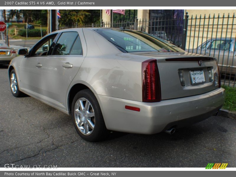 Gold Mist / Cashmere 2007 Cadillac STS 4 V6 AWD