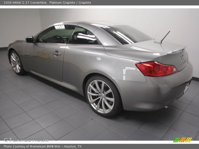 Platinum Graphite / Graphite 2009 Infiniti G 37 Convertible