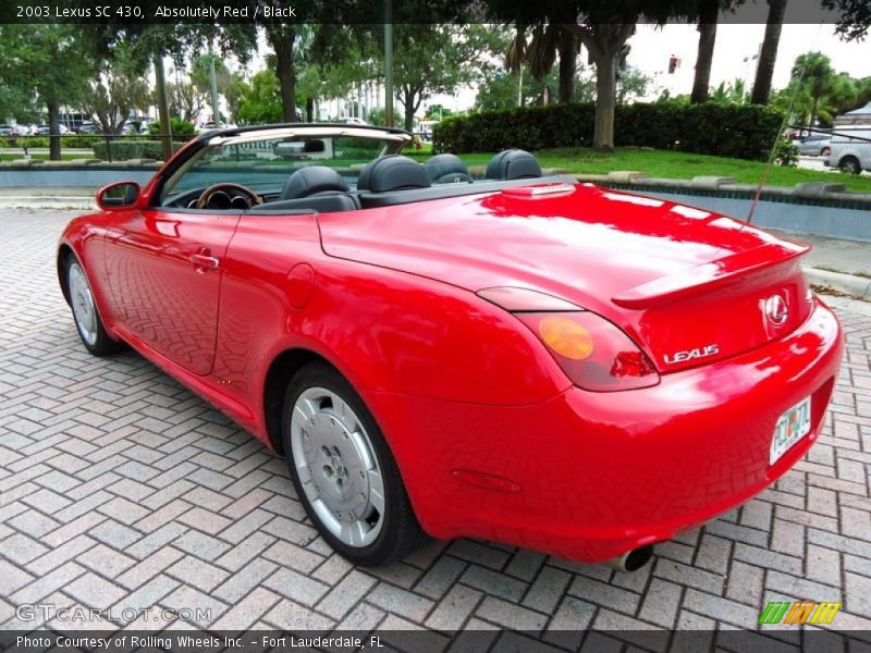 Absolutely Red / Black 2003 Lexus SC 430