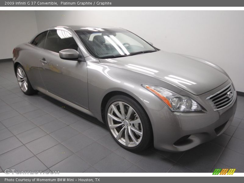 Platinum Graphite / Graphite 2009 Infiniti G 37 Convertible