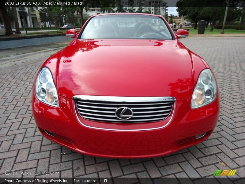 Absolutely Red / Black 2003 Lexus SC 430