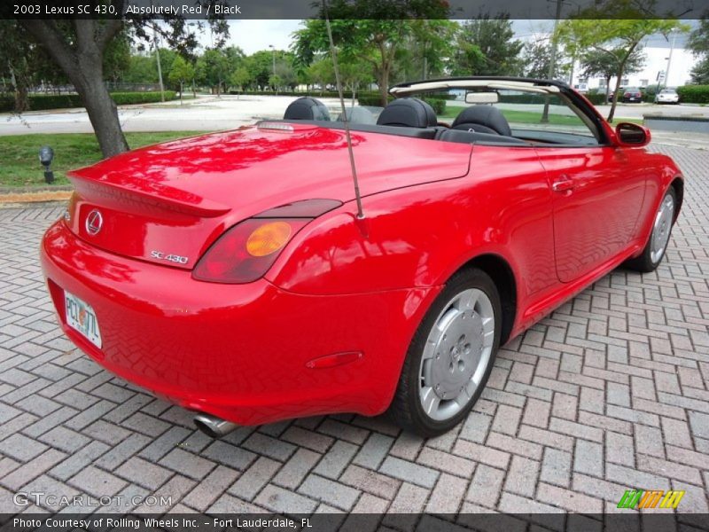 Absolutely Red / Black 2003 Lexus SC 430