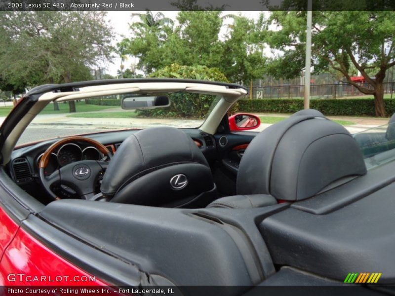 Absolutely Red / Black 2003 Lexus SC 430