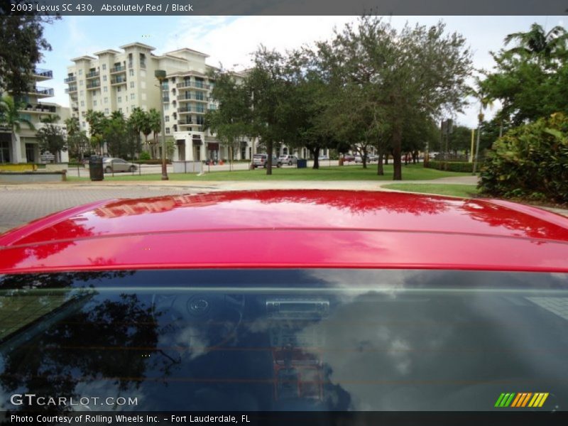 Absolutely Red / Black 2003 Lexus SC 430