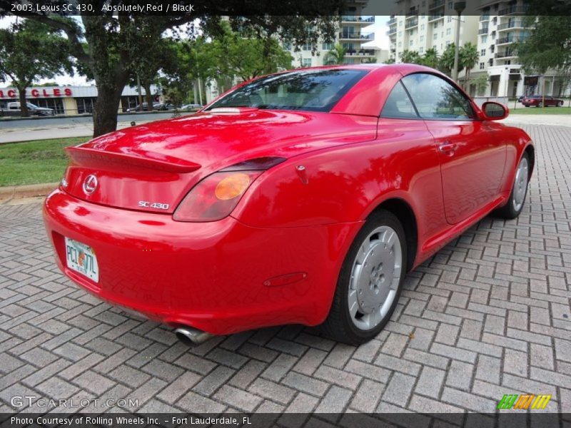 Absolutely Red / Black 2003 Lexus SC 430