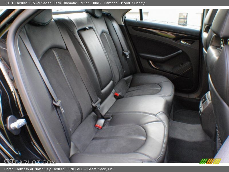 Rear Seat of 2011 CTS -V Sedan Black Diamond Edition
