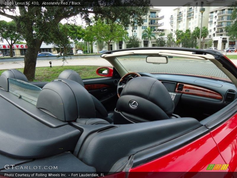 Absolutely Red / Black 2003 Lexus SC 430