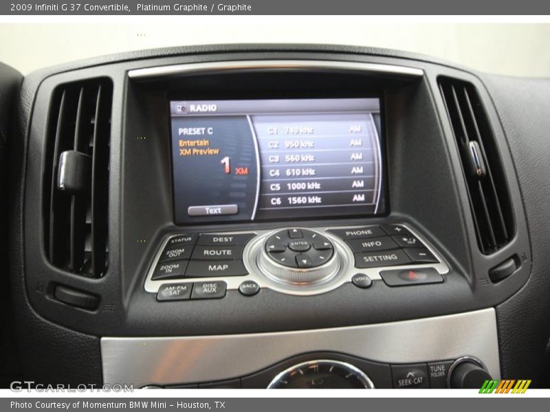 Platinum Graphite / Graphite 2009 Infiniti G 37 Convertible