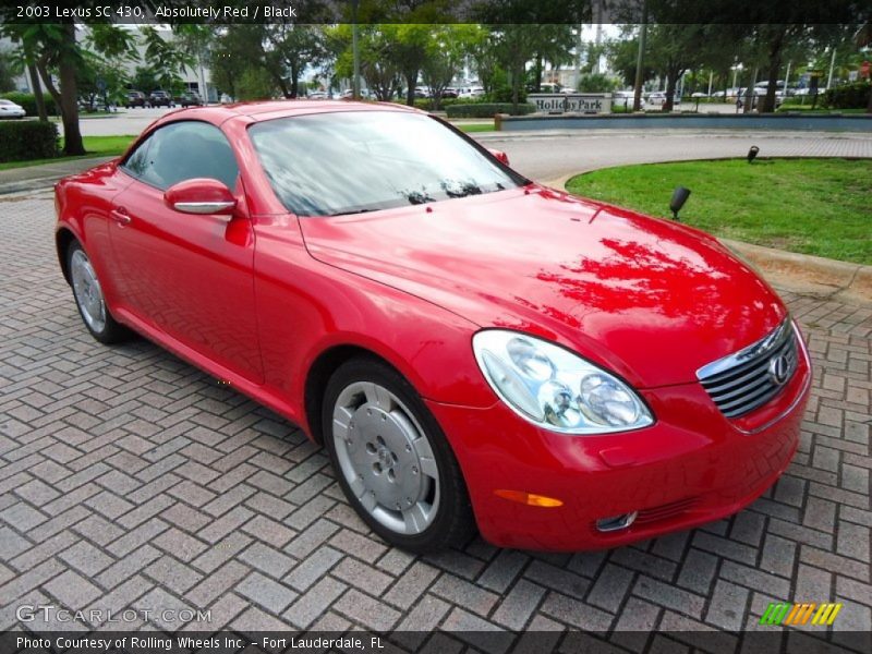 Absolutely Red / Black 2003 Lexus SC 430