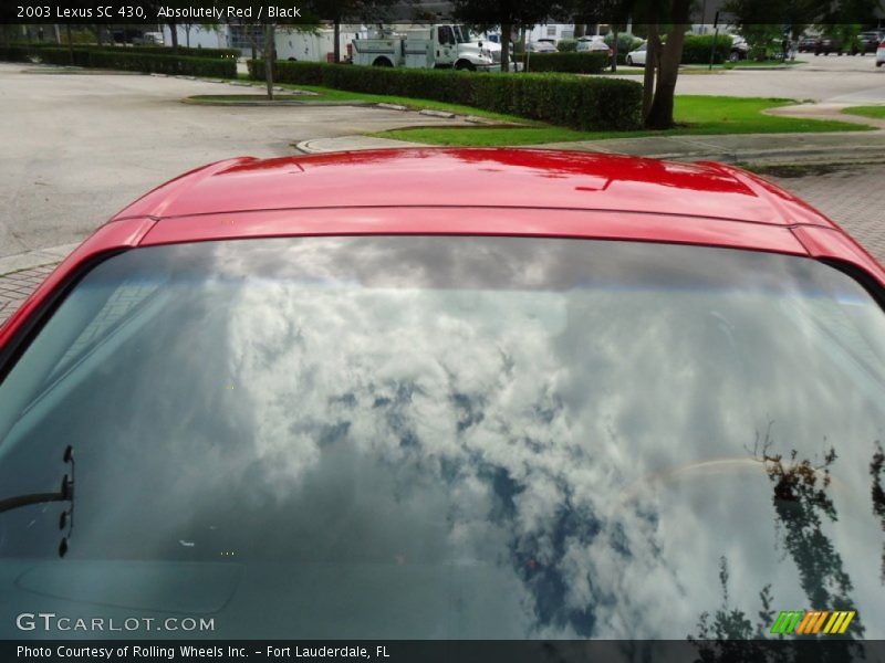 Absolutely Red / Black 2003 Lexus SC 430