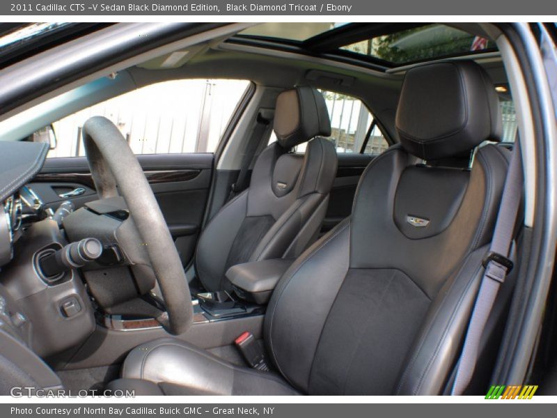 Front Seat of 2011 CTS -V Sedan Black Diamond Edition