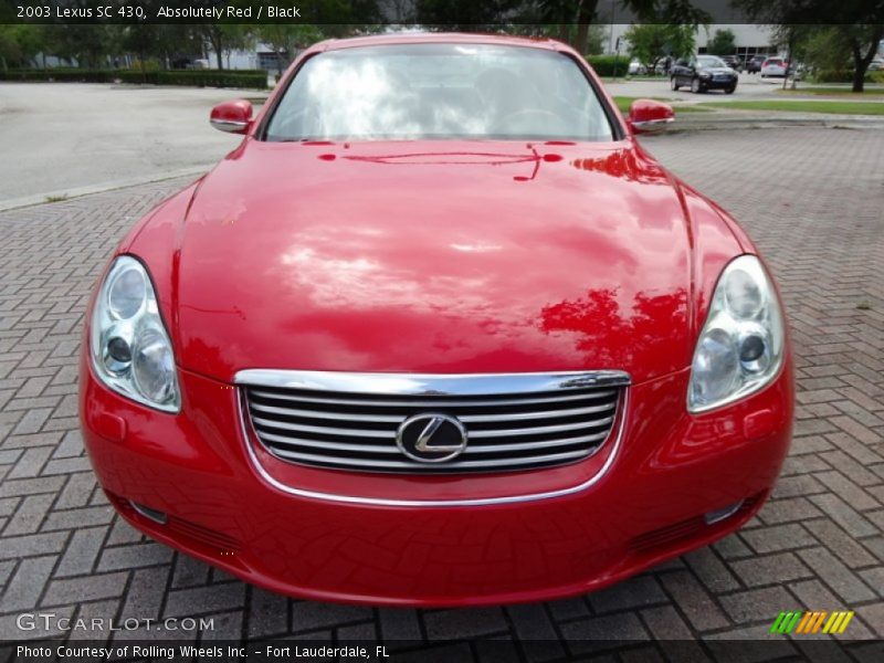 Absolutely Red / Black 2003 Lexus SC 430