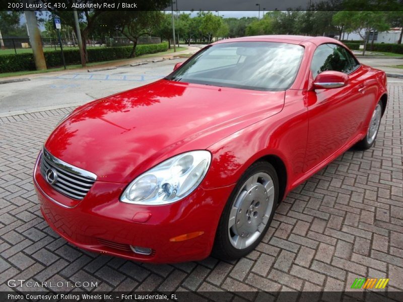 Absolutely Red / Black 2003 Lexus SC 430