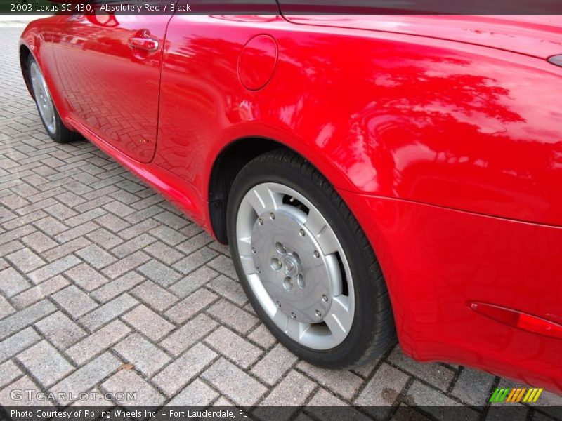 Absolutely Red / Black 2003 Lexus SC 430