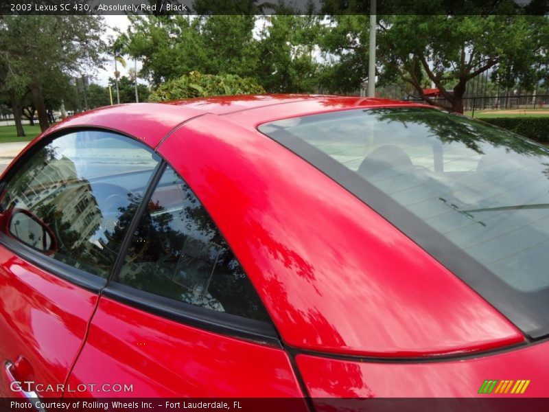 Absolutely Red / Black 2003 Lexus SC 430