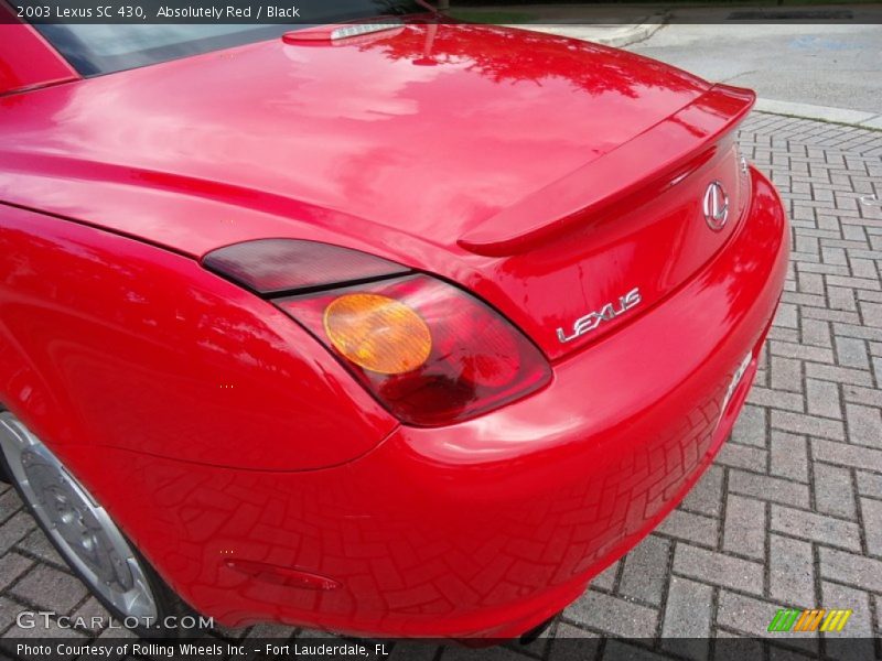 Absolutely Red / Black 2003 Lexus SC 430