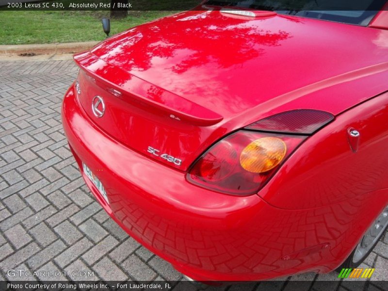 Absolutely Red / Black 2003 Lexus SC 430