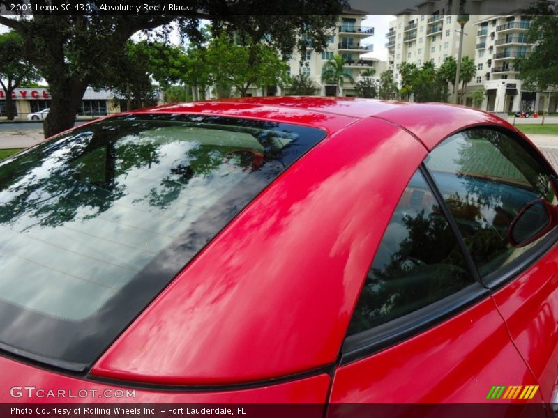 Absolutely Red / Black 2003 Lexus SC 430