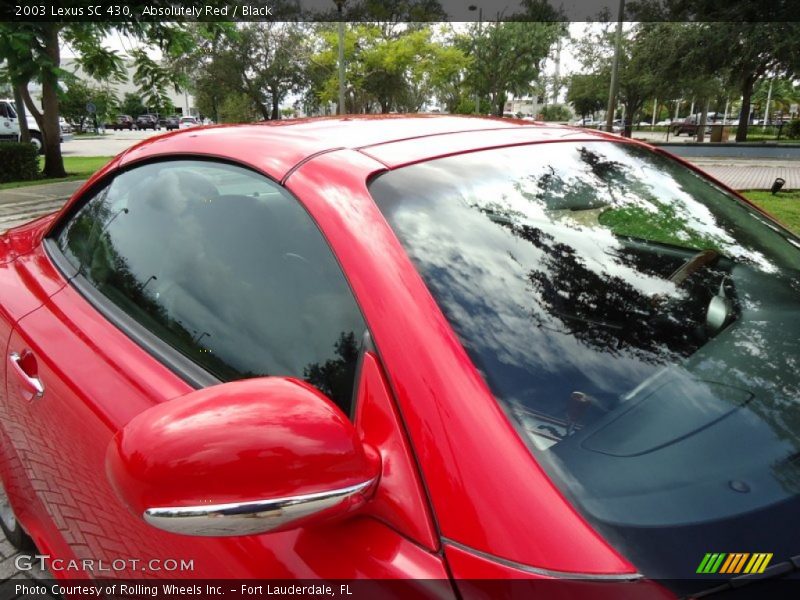 Absolutely Red / Black 2003 Lexus SC 430