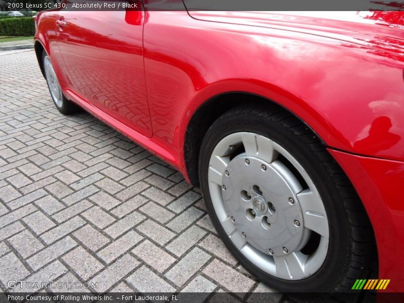 Absolutely Red / Black 2003 Lexus SC 430