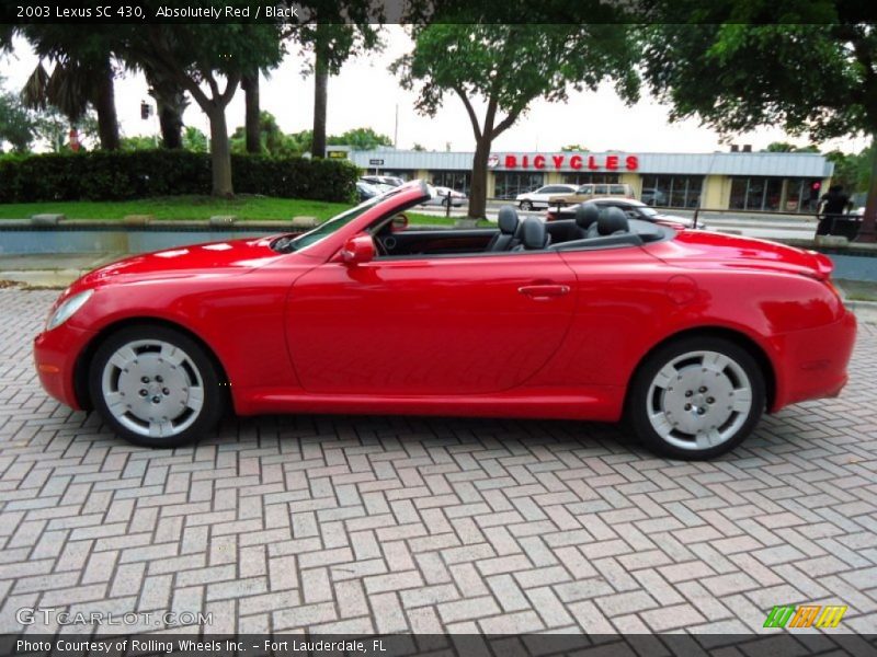 Absolutely Red / Black 2003 Lexus SC 430