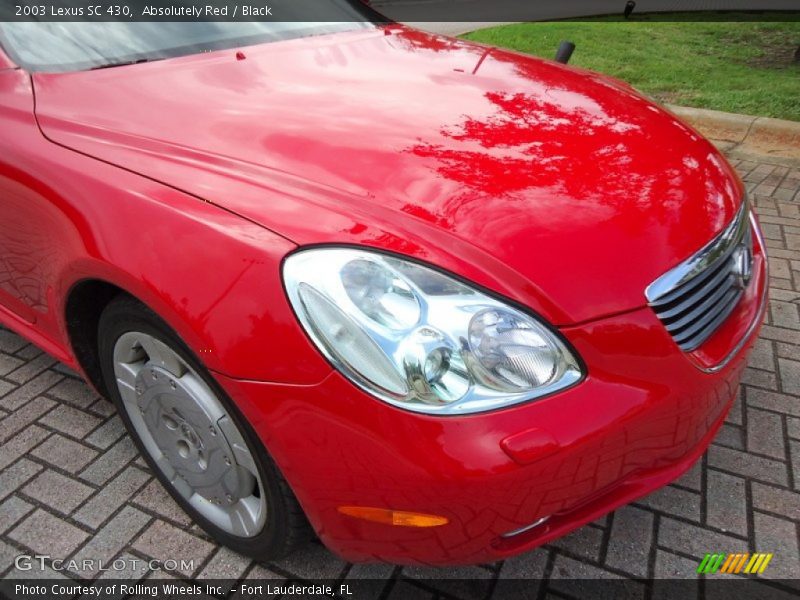 Absolutely Red / Black 2003 Lexus SC 430