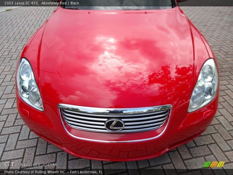 Absolutely Red / Black 2003 Lexus SC 430