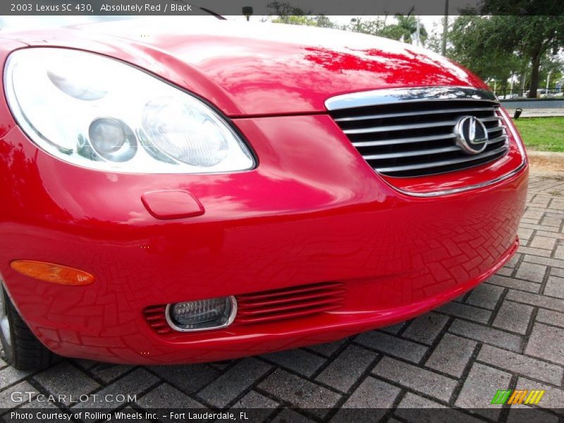 Absolutely Red / Black 2003 Lexus SC 430