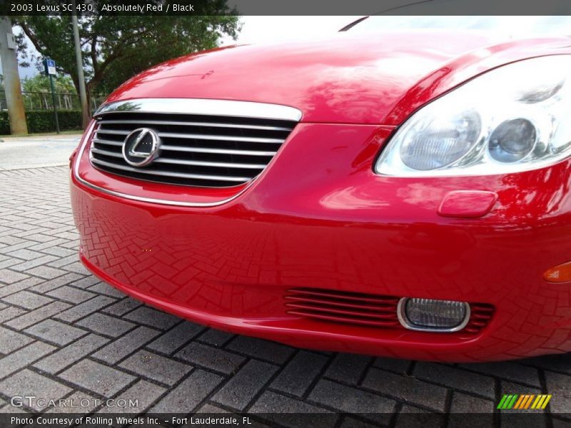 Absolutely Red / Black 2003 Lexus SC 430