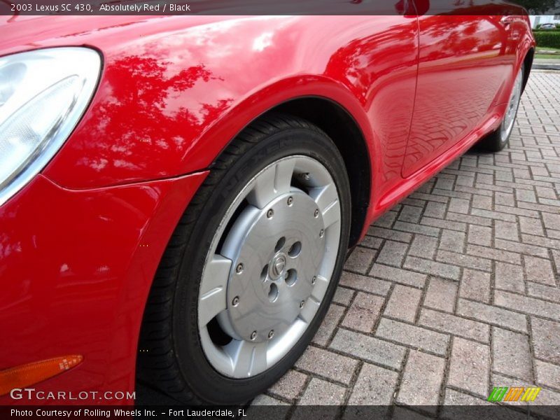 Absolutely Red / Black 2003 Lexus SC 430