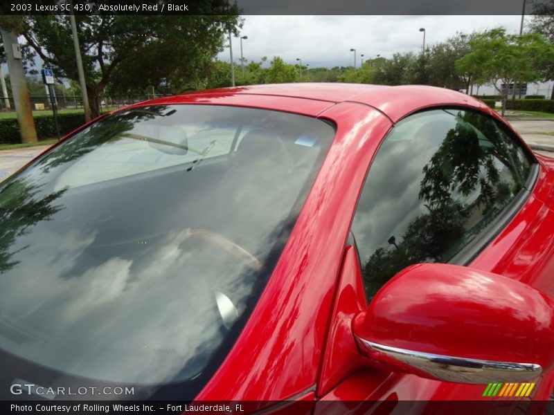 Absolutely Red / Black 2003 Lexus SC 430