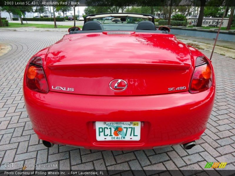 Absolutely Red / Black 2003 Lexus SC 430