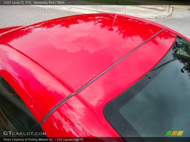 Absolutely Red / Black 2003 Lexus SC 430