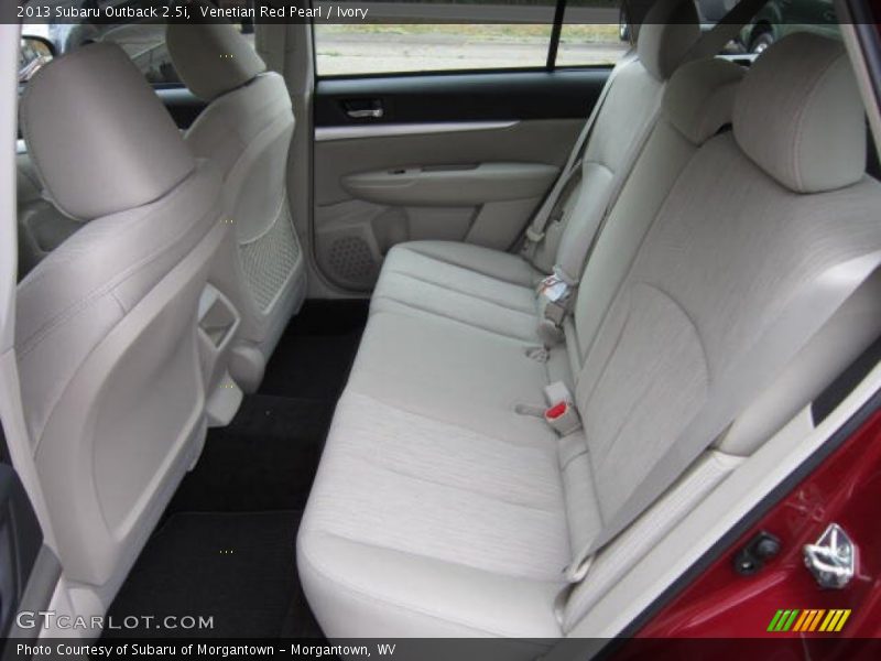 Rear Seat of 2013 Outback 2.5i