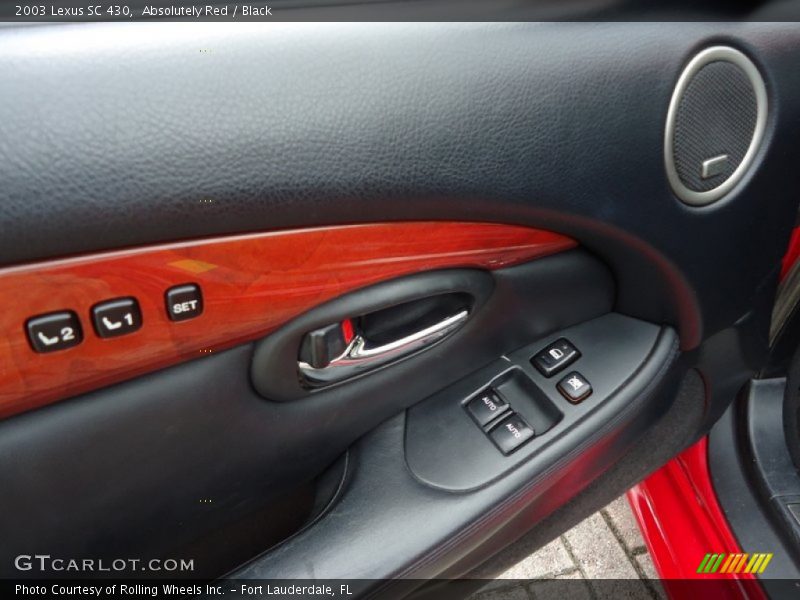 Absolutely Red / Black 2003 Lexus SC 430