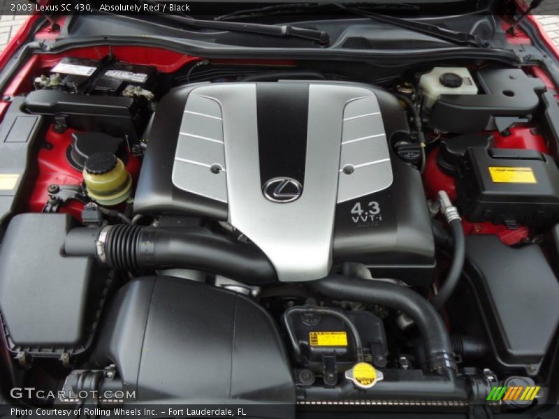  2003 SC 430 Engine - 4.3 Liter DOHC 32 Valve VVT-i V8