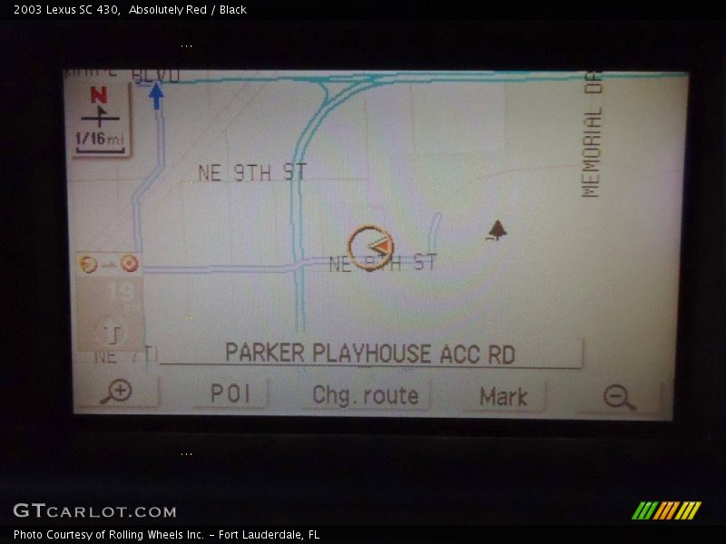 Navigation of 2003 SC 430