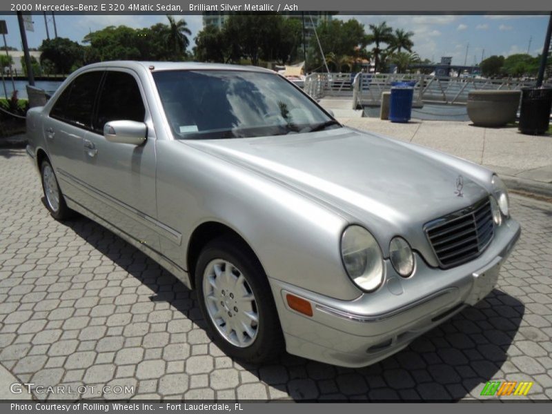 Brilliant Silver Metallic / Ash 2000 Mercedes-Benz E 320 4Matic Sedan