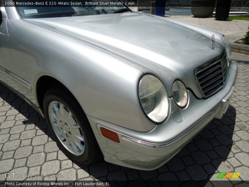 Brilliant Silver Metallic / Ash 2000 Mercedes-Benz E 320 4Matic Sedan