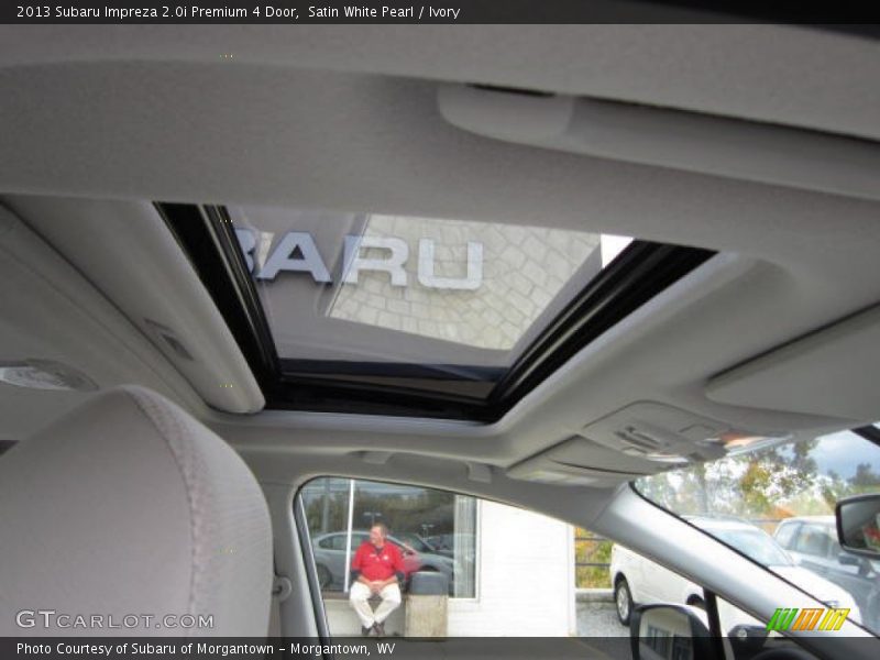 Satin White Pearl / Ivory 2013 Subaru Impreza 2.0i Premium 4 Door