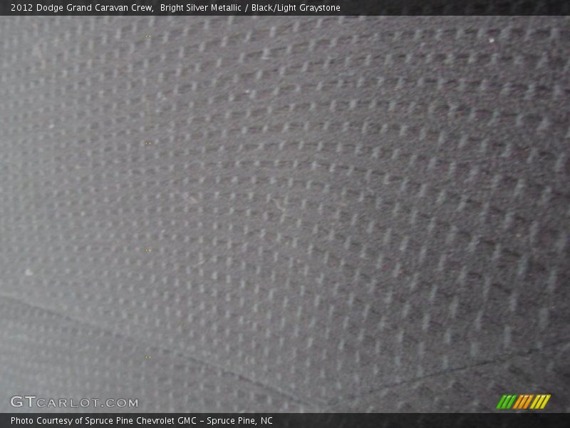 Bright Silver Metallic / Black/Light Graystone 2012 Dodge Grand Caravan Crew