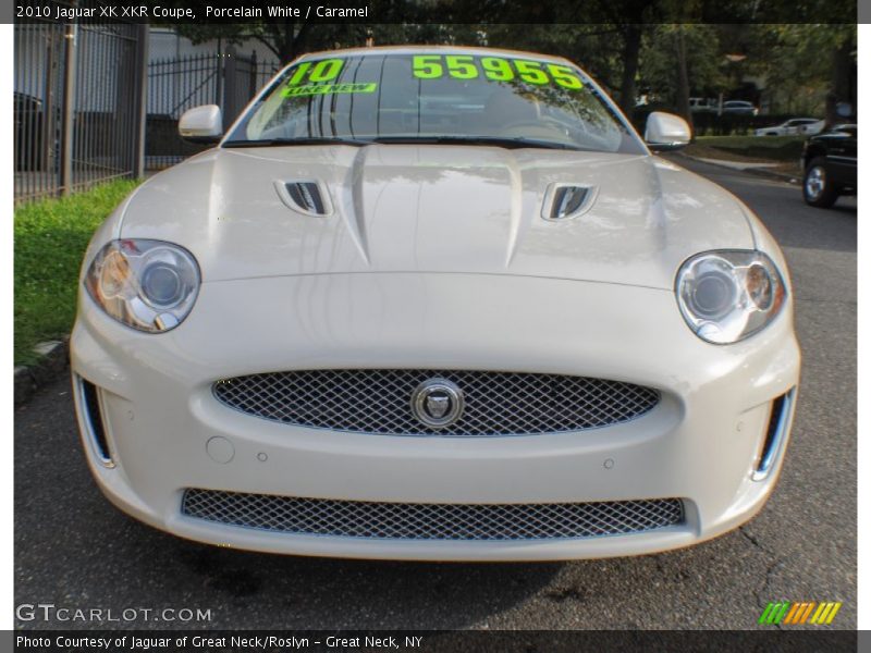 Porcelain White / Caramel 2010 Jaguar XK XKR Coupe