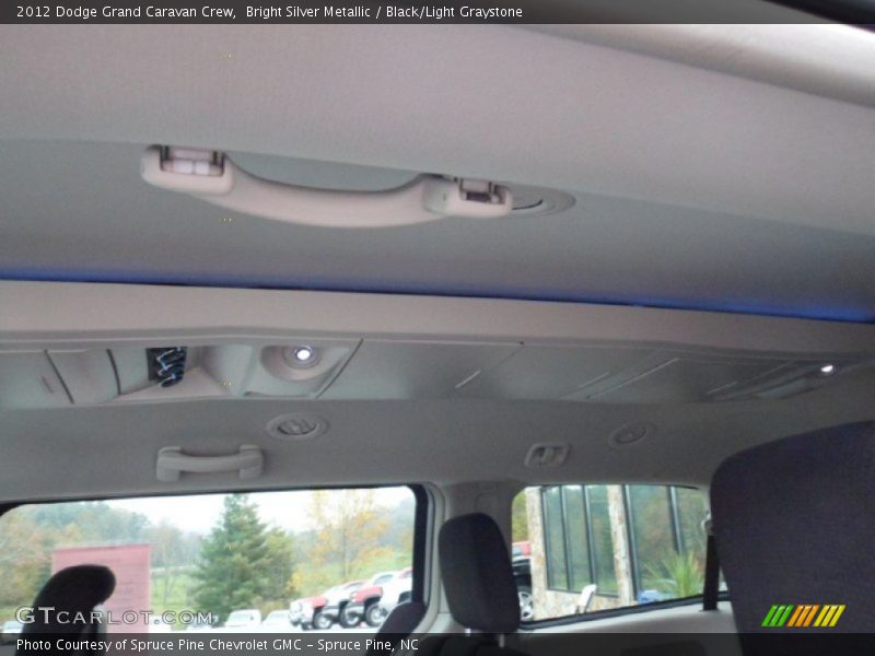 Bright Silver Metallic / Black/Light Graystone 2012 Dodge Grand Caravan Crew