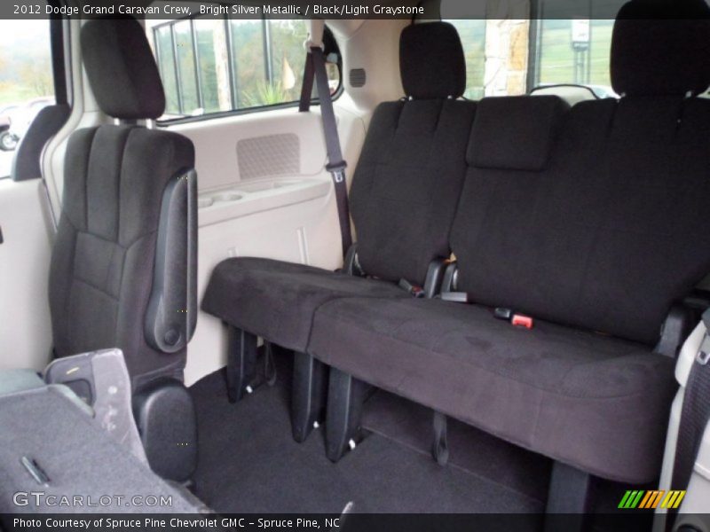Bright Silver Metallic / Black/Light Graystone 2012 Dodge Grand Caravan Crew