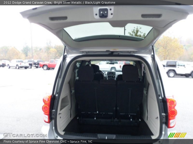 Bright Silver Metallic / Black/Light Graystone 2012 Dodge Grand Caravan Crew