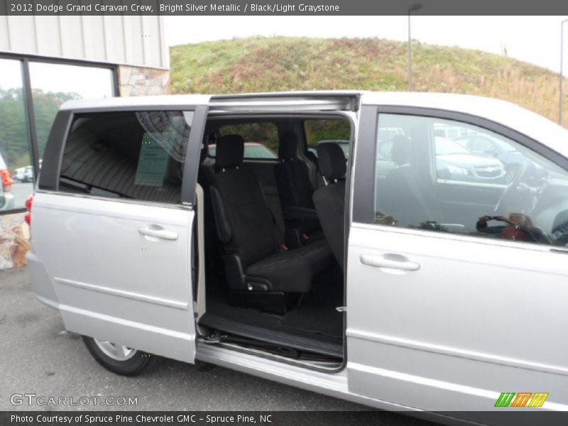 Bright Silver Metallic / Black/Light Graystone 2012 Dodge Grand Caravan Crew