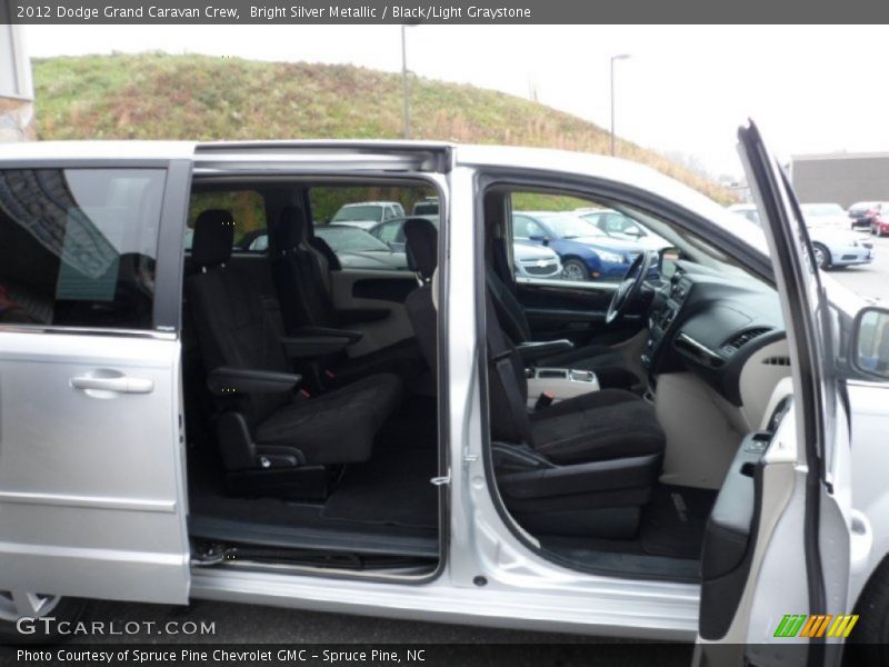 Bright Silver Metallic / Black/Light Graystone 2012 Dodge Grand Caravan Crew