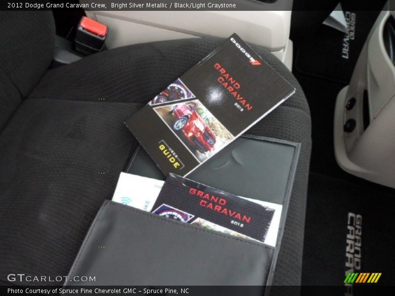 Bright Silver Metallic / Black/Light Graystone 2012 Dodge Grand Caravan Crew