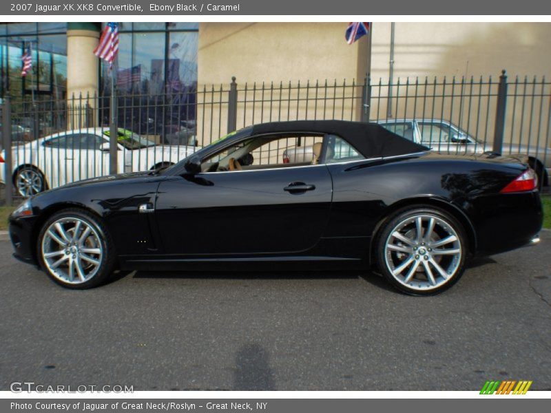 Ebony Black / Caramel 2007 Jaguar XK XK8 Convertible