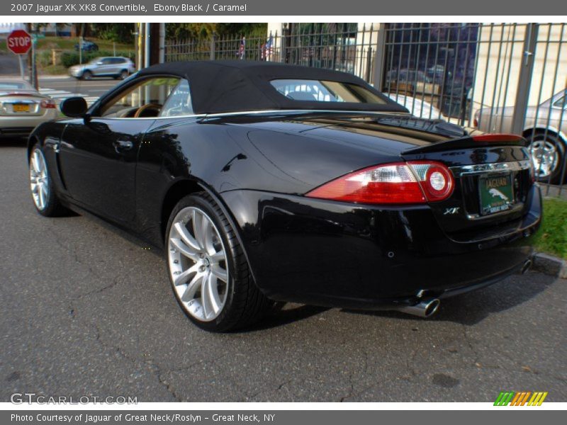 Ebony Black / Caramel 2007 Jaguar XK XK8 Convertible